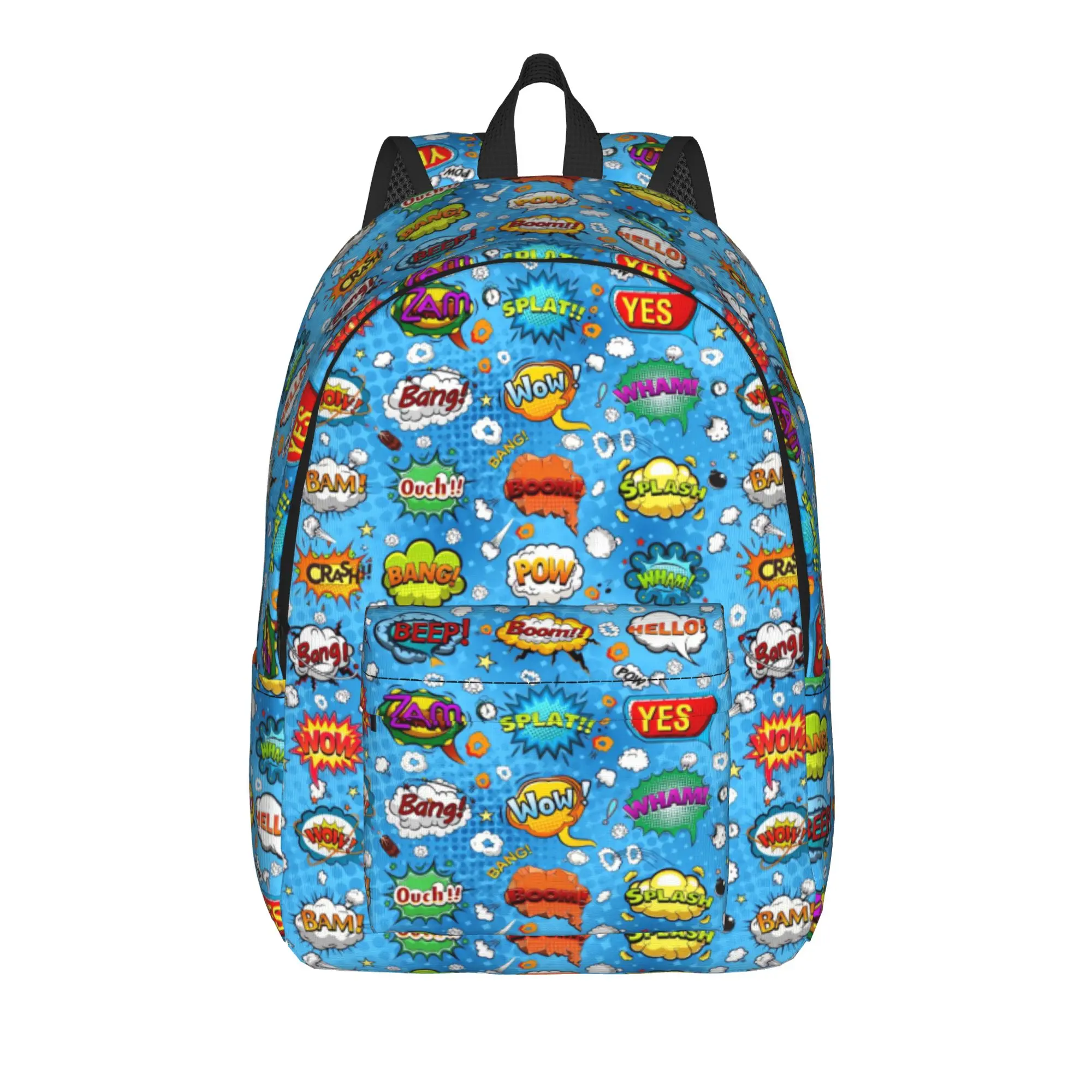 Comic Speech Bubbles   () Backpack  Kawaii Backpacks Women College Lightweight School Bags Designer Rucksack