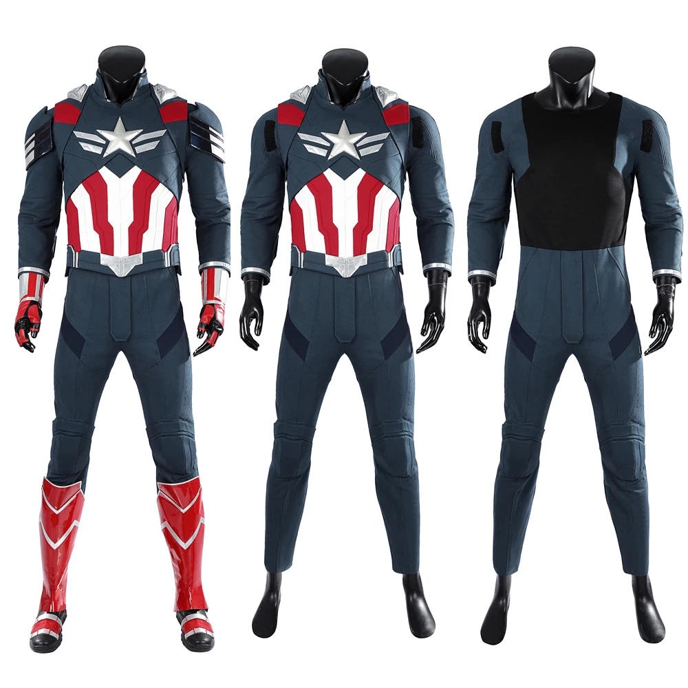 Halloween Christmas Hot New Movie High Quality Captain Role Playing Costume Superhero Steve Men's Disguised Combat Suit