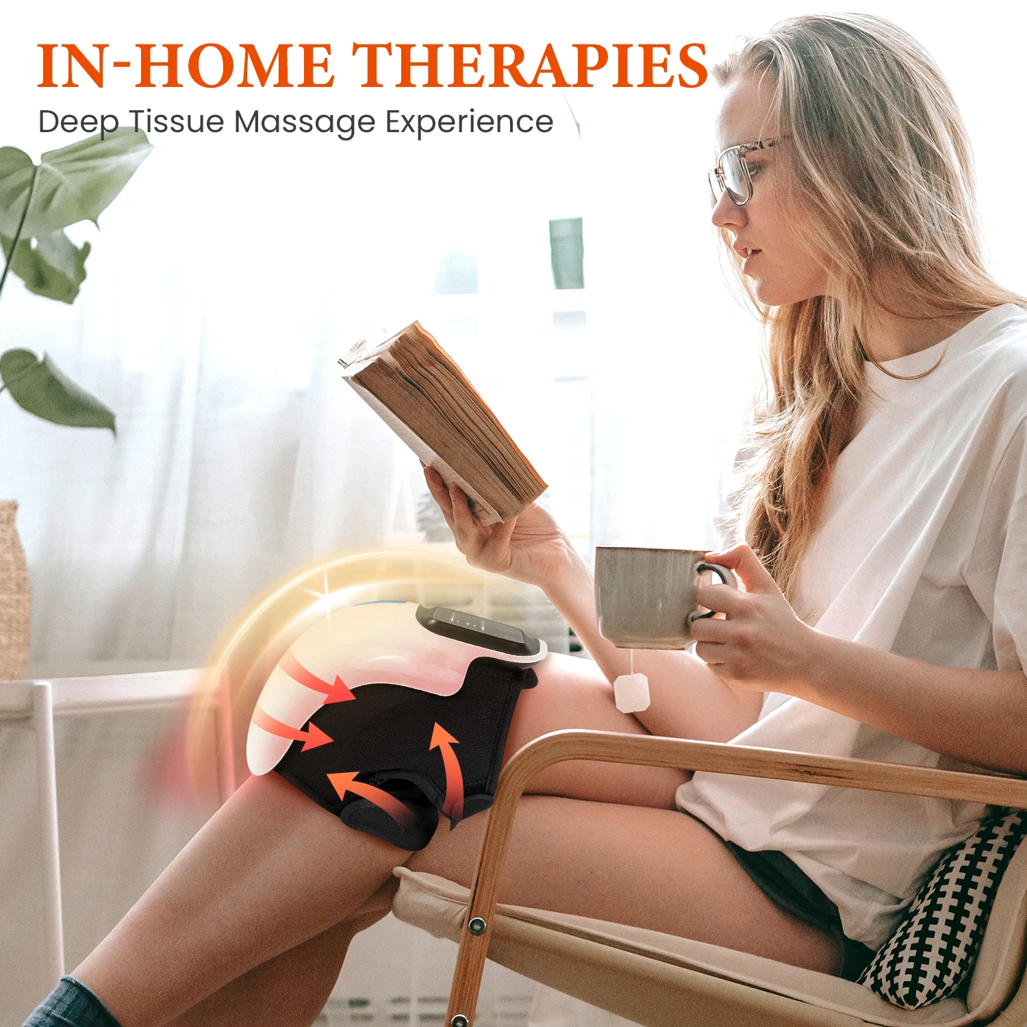 Knee Massager Far-Infrared Knee Therapy Device Heated Knee Protector Elderly Cold Leg Knee Massager