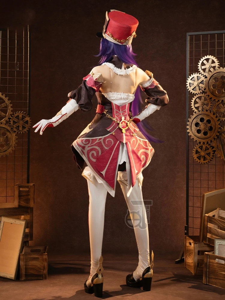 Game Genshin Impact Chevreuse Cosplay Suit Anime Women Strapless Dress Uniform Role Play Clothing Halloween Carnival Suit Stock