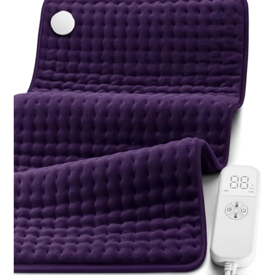 

Heating Pad for Back Neck and Shoulder Pain Relief Electric Moist/Dry Heat Pad 6 Heat and 4 Timer Settings Auto Shut-Off Machin