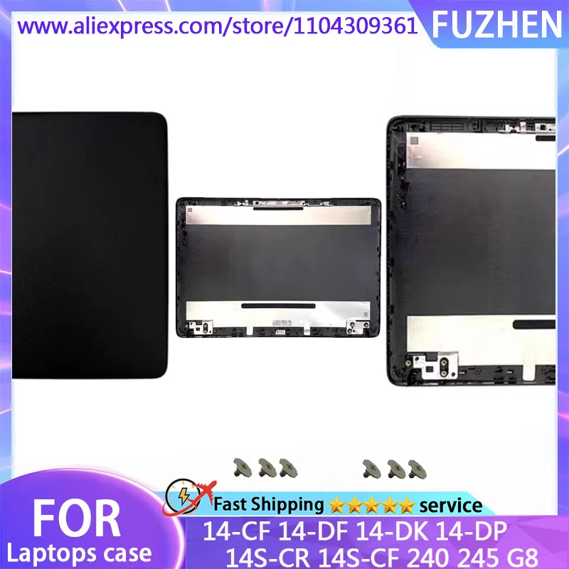 New Case For 14-DF14-CF 14-DK 14-DP 14S-CR 14S-CF 240 245 G8 LCD Back Cover/Front Frame/Palm Rest/Bottom Cover/Hinge Black