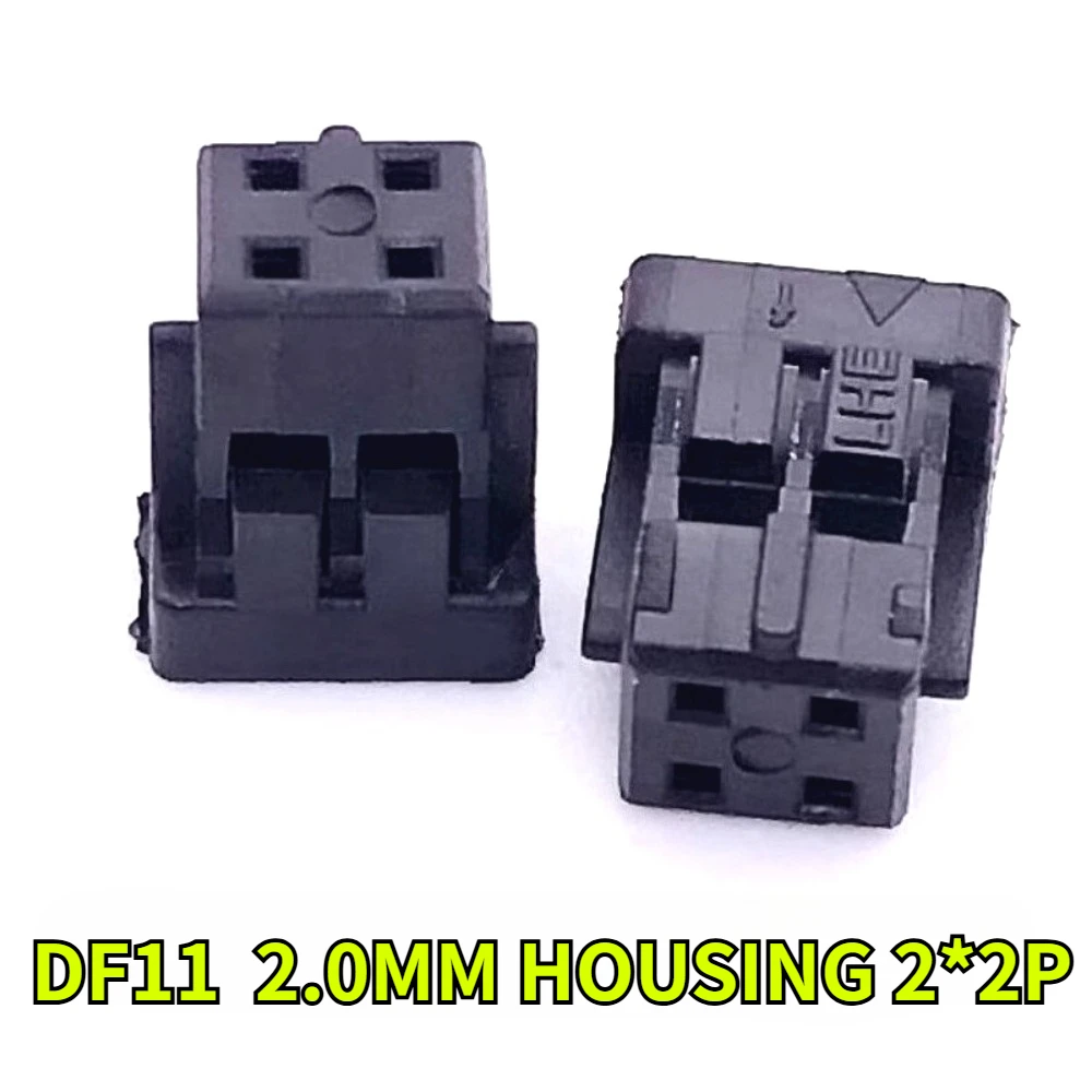 20/50/100Pcs/lot DF11 Double Row Housing 2*2P/3P/4P/5P/6P/7P/8P Connector Plug Pitch 2.0mm 20DS-2C 2428SCF Terminal