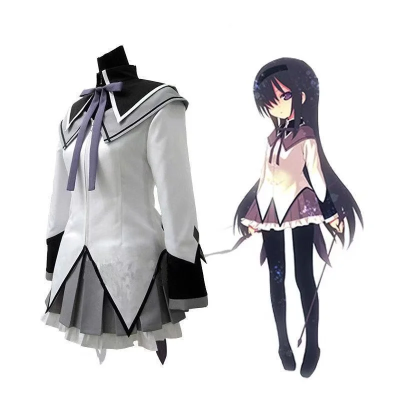 Traje de batalla de cosplay de Puella Magi Madoka Magica cos Xiao Mei Yan, Ojos de ciervo de anime, fragancia redonda cos