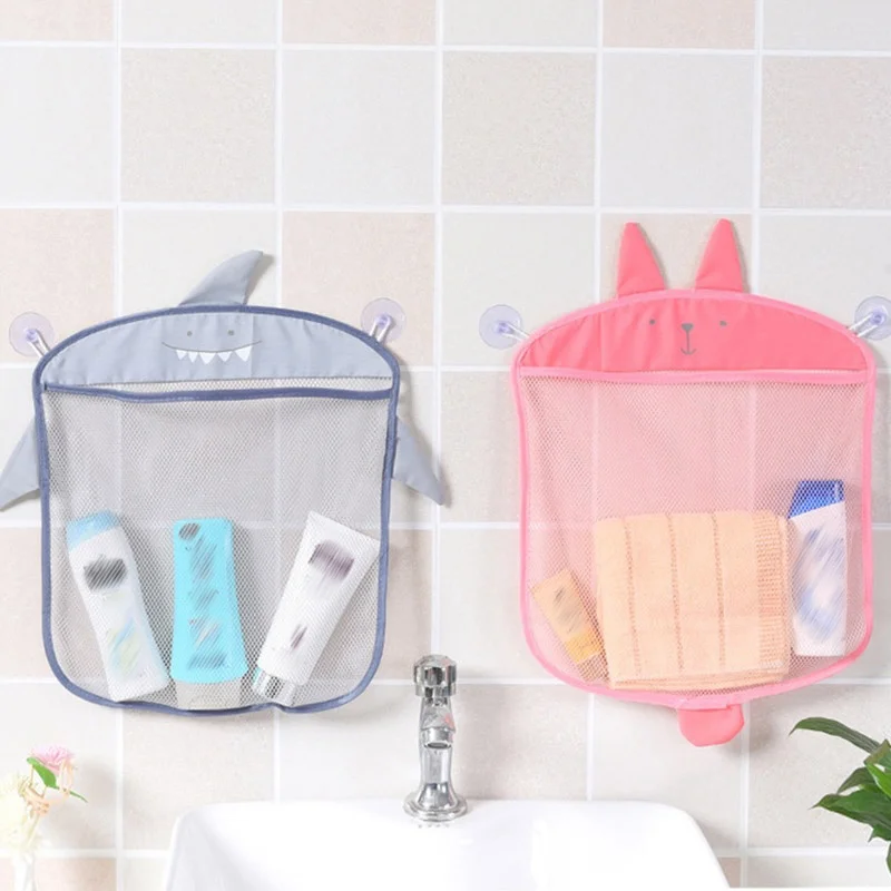 

Baby Bathroom Mesh Bag for Bath Toys Bag Kids Basket for Toys Net Cartoon Animal Shapes Waterproof Cloth Sand Toys Beach Storage