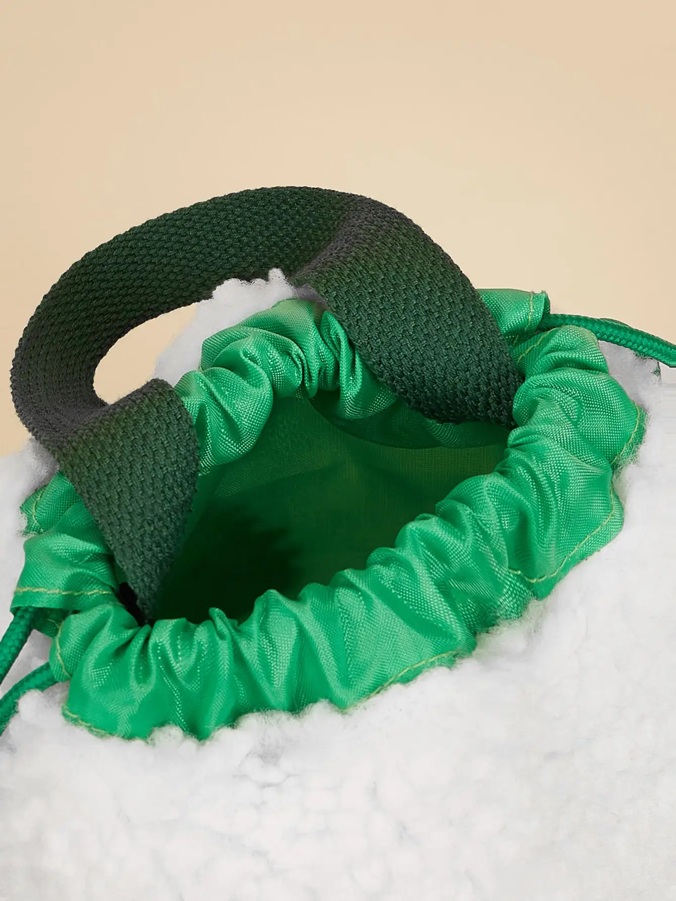 Christmas Tree Embroidered Fluffy Gift Bag