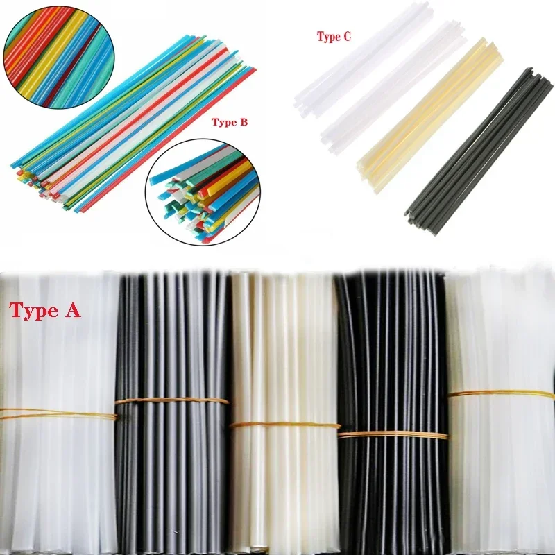 25pcs 50pcs Plastic Welding Rods 200mm Length ABS/PP/PVC/PE Welding Sticks For Plastic Welder machine Supplies