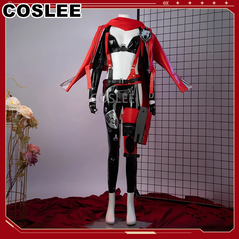 COSLEE NIKKE Little Red Riding Hood The Goddess Of Victory Battle Uniform Cosplay Costume Halloween Party Outfit For Women New