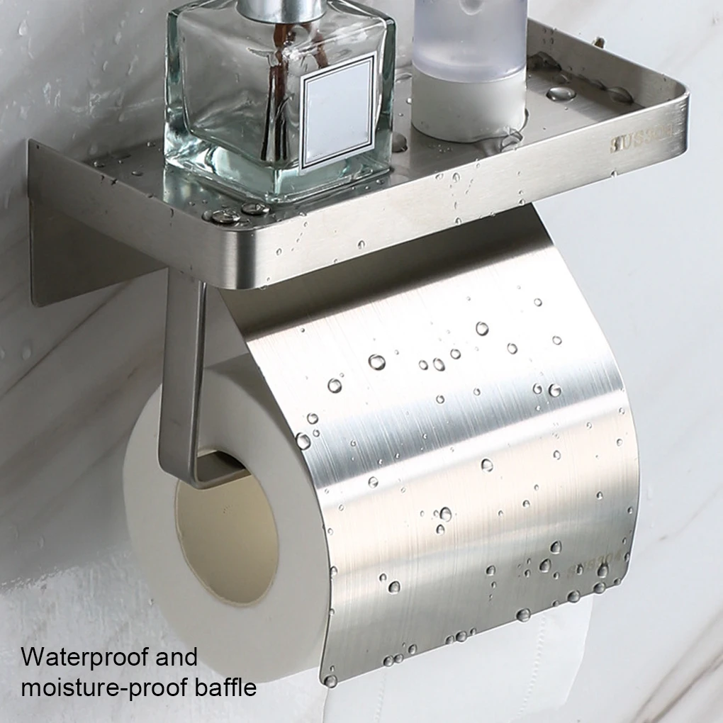 Easy Storage Toilet Roll Holder Durable And Waterproof For Bathroom Easy To Access Toilet Holder Strong Load-bearing C