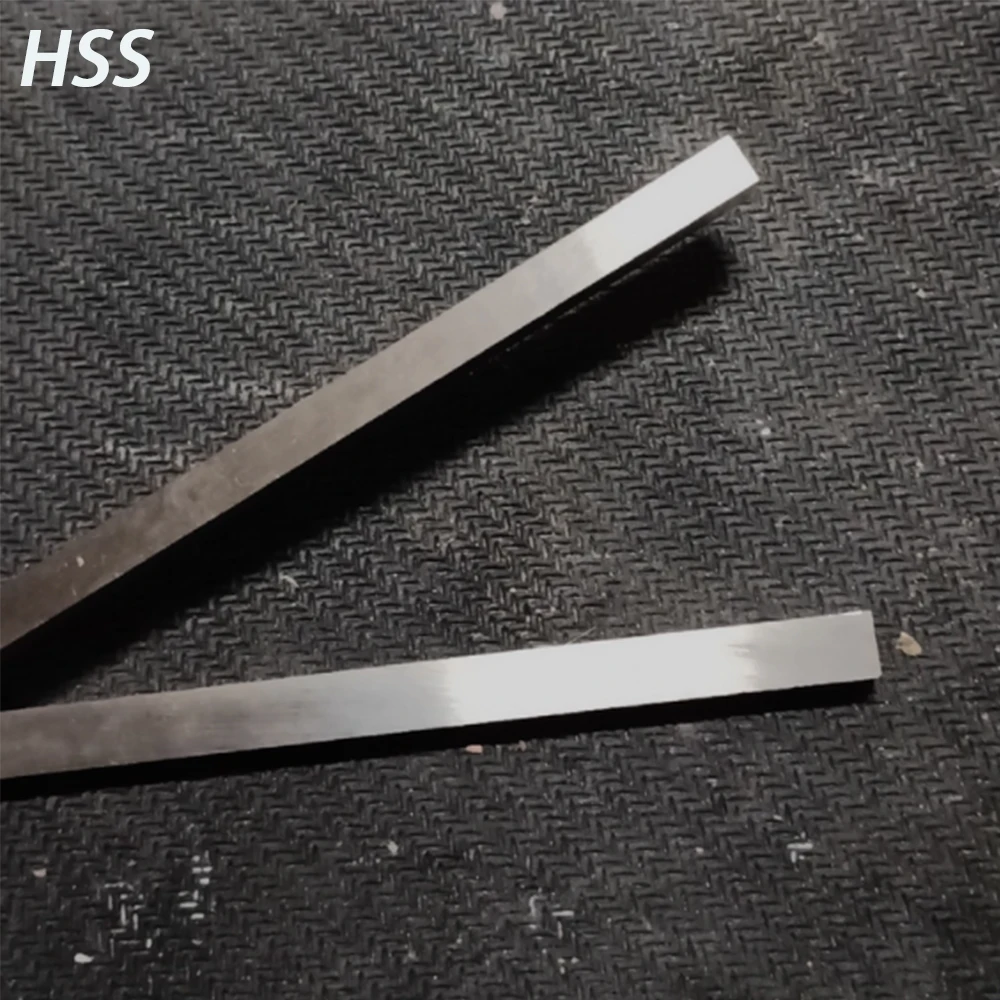 1Pcs HRC60-62 HSS High Speed Steel Square Turning Tools 2x3x200mm ~ 5x80x200mm White Steel Bar Blade CNC Lathe Machining Tools