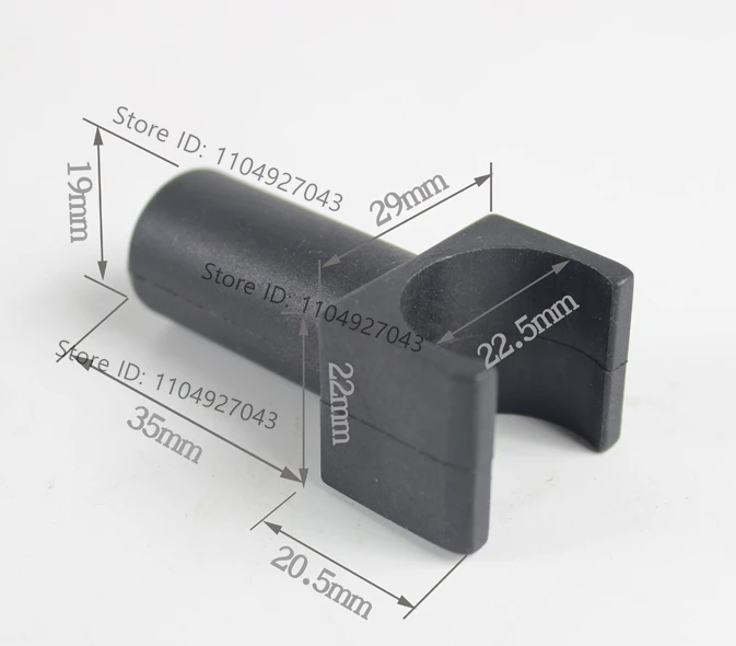 Plastics Standard Wheelchair Seat Rail Guide,Fits 7, 8 Inch Tubing, 19mm
