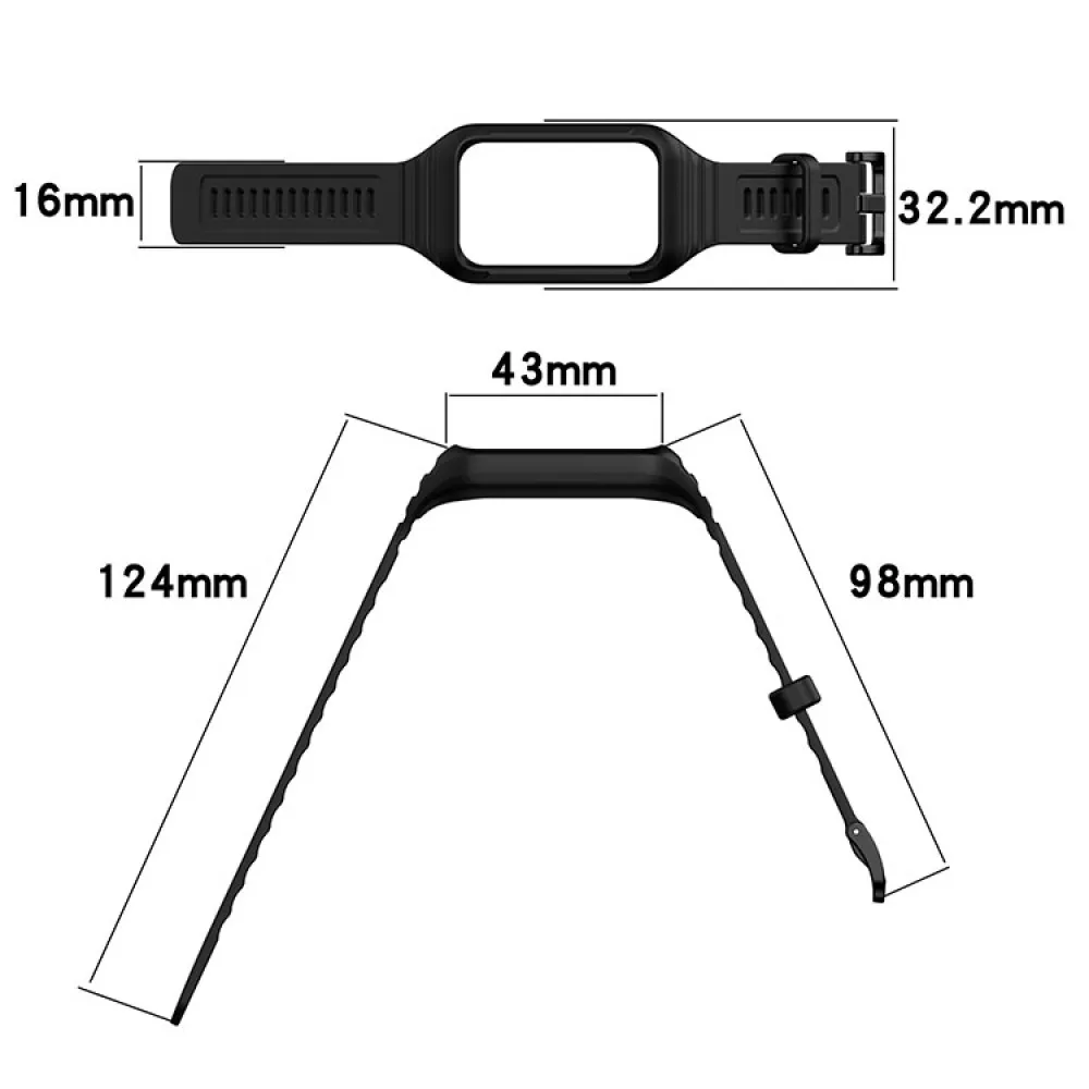 For Honor Band 9 Armor All-in-One Watch Strap TPU Wristband Watch Accessories​