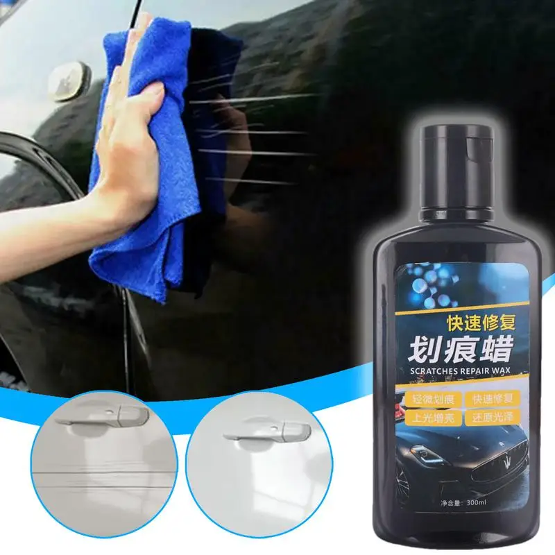 Car Scratch Repair Paste 300ml สีรถ Scratch Repair วางรถ Polish Car Care Wax ทําความสะอาดรถยนต์สําหรับ Auto Paint Detailing