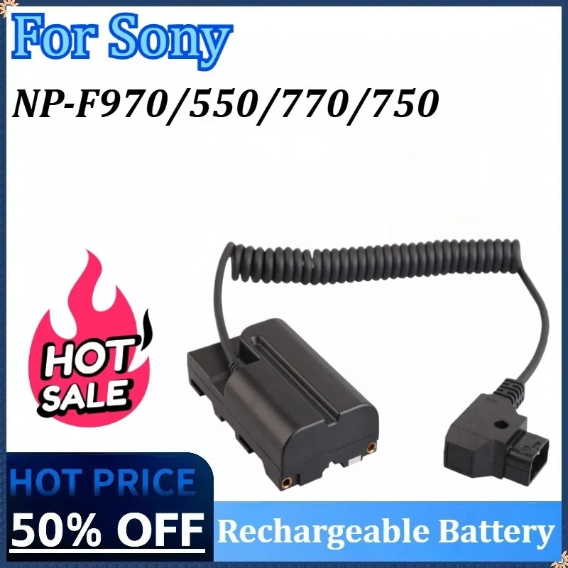 

NP F970 Dummy Battery Power Adapter Cable for DC5521 D-Tap Connector to NP-F Dummy Battery for Sony NP F550 F570 NP F970 770 750