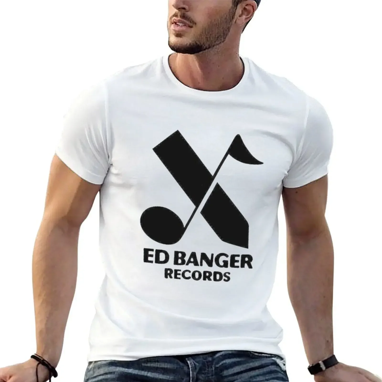 Ed Banger Records essentiel5043 T-Shirt korean fashion rapper graphic tees t shirts for men cotton