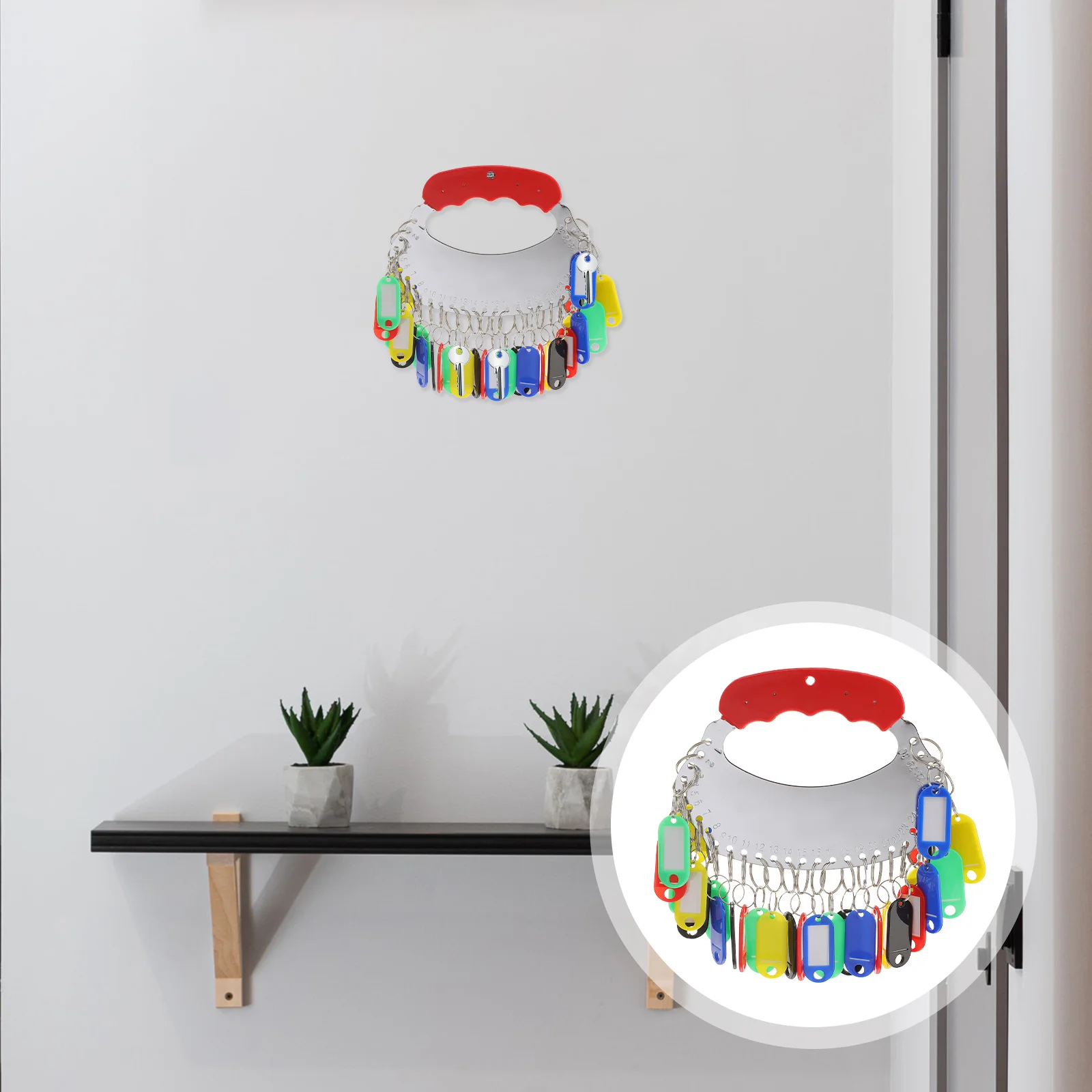 

1Set Creative Key Tags Portable Keyring Plate for Convenient Key Management in Offices Dorms Tags Keyring Plate