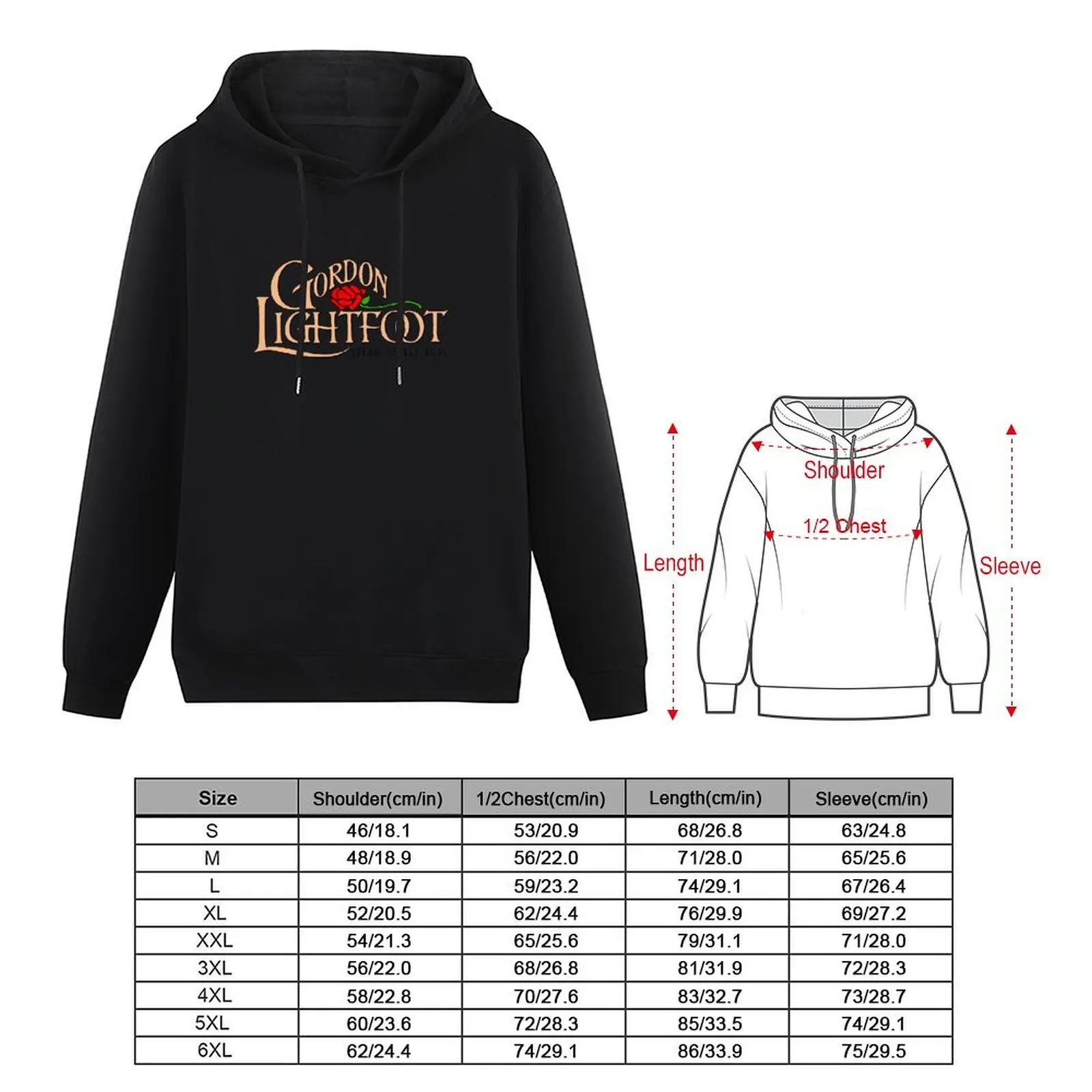 Gordon Lightfoot: Dream Street Rose Pullover Hoodie graphic t shirts men hoodie