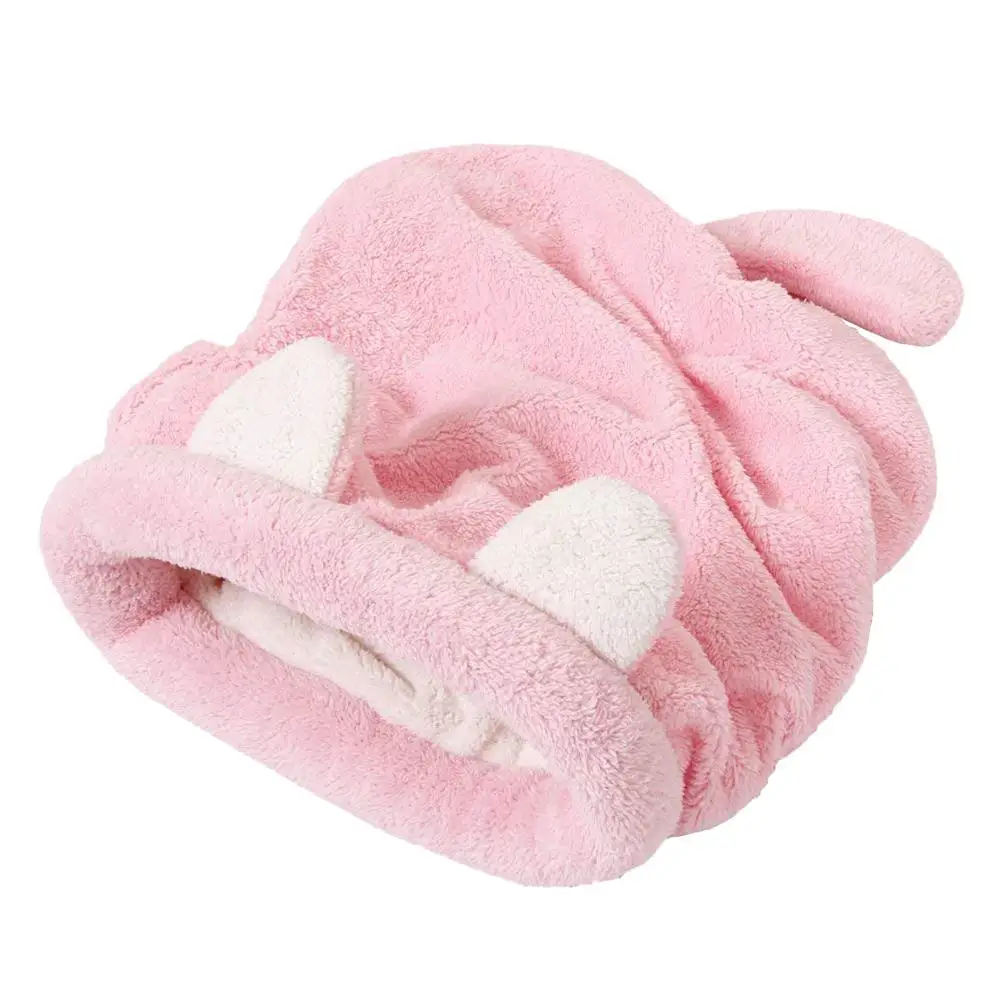 

Pet Dog House Cat Sleeping Bag Warm Dog Cat Bed Lovely Pet Warm Mat Cushion Kennels Pet Supplies - Size L (Pink)