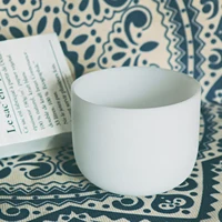 Hye-eun-cuenco tibetano de cristal de cuarzo esmerilado, 7 pulgadas, 432hz, mindfulness espiritual profesional, sonido, Yoga, limpieza y estrés