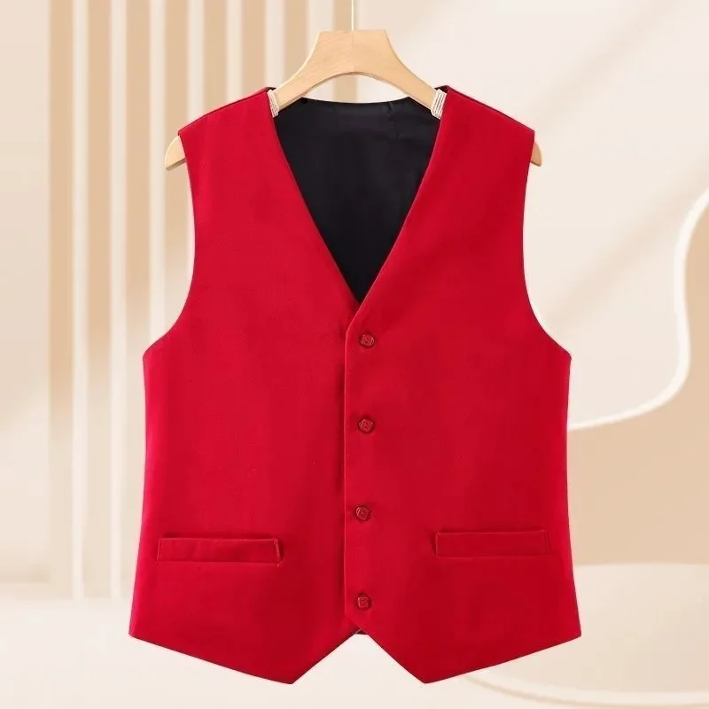 Spring Femme Casual Short Waistcoat Korean Ladies Fashion Large Size 5xl Cardigan Vest Autumn Women V Neck Loose Suit Sleeveless