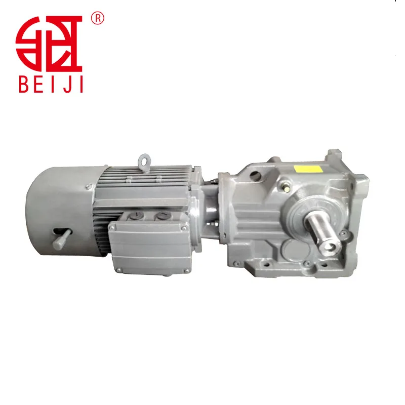 Beiji K Series Helical Gear Box Spiral Reducer AC Gearbox Motor With 10:1 Ratio 10 Input Hollow Shaft Medical Use ODM Support