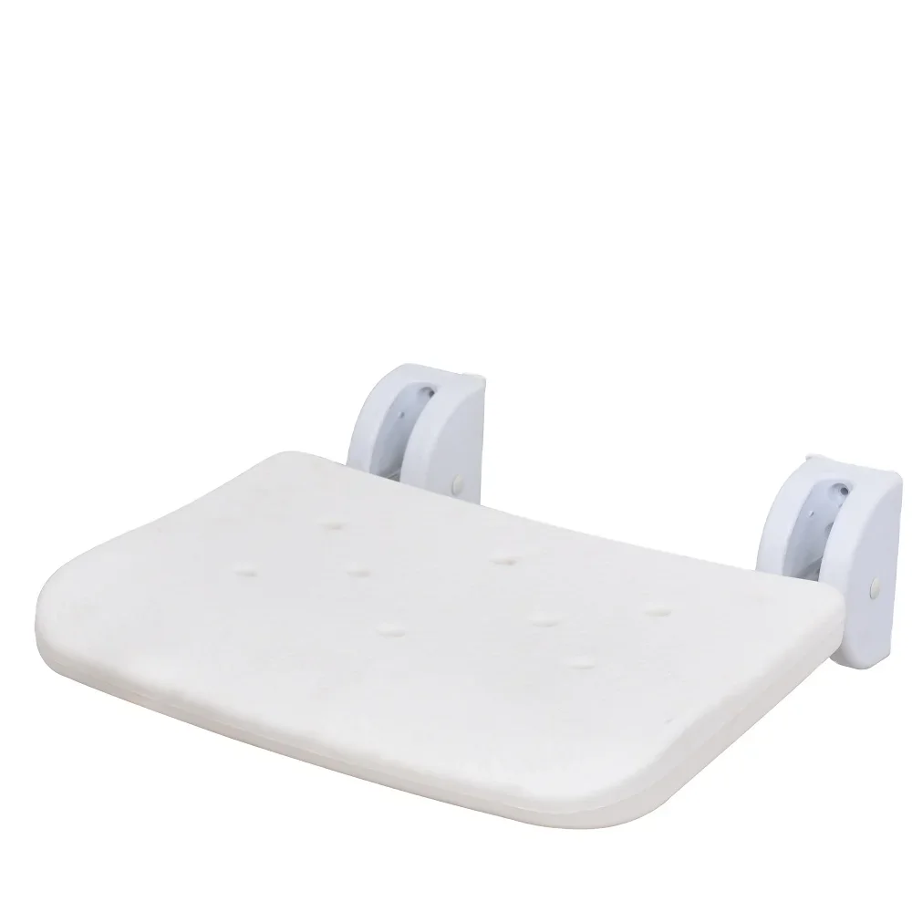 Shower Stool for The Elderly Disabled Non Slip Bath Chair Bathroom Folding Shower Seat Drop-Leaf Wall Stool