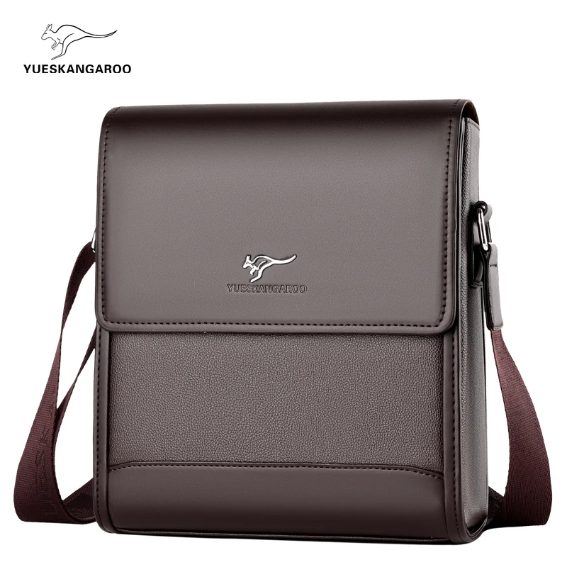 brown men's Crossbody Bag Single Shoulder Bag leather Storage Bag business briefcase handbag for men сумка мужская