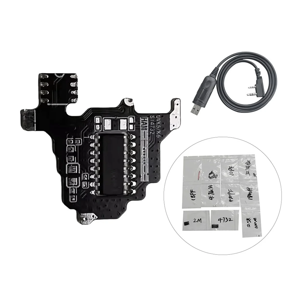 SI4732 Shortwave Radio Module+USB Programming Cable for Quansheng UVK5/UVK6 SI4732IC+2M Capacity Expansion