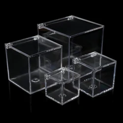 Boîte de faveur de cube acrylique transparent, stockage en plastique de verre acrylique plexi, cadeau de fête de mariage, utilisation à la maison et au bureau, évaluation GT