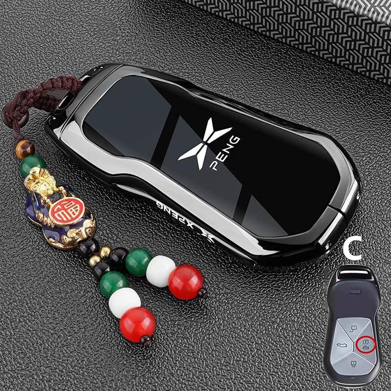 Für Xpeng Xiaopeng Mona M03 P7 P7i P7 + P5 G3 G3i G6 G9 G7 2025 2023 Auto Schlüssel Fall schlüsselbund Fob Abdeckung Shell Tasche Fob Zubehör