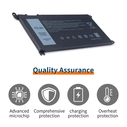 Imagen 2 del producto Nueva batería Original 11,4 V 42Wh WDXOR WDX0R para Dell Inspiron 13 14 15 17 5000 7000 P69G001 5378 5379 5770 5570 P69G Vostro 5471