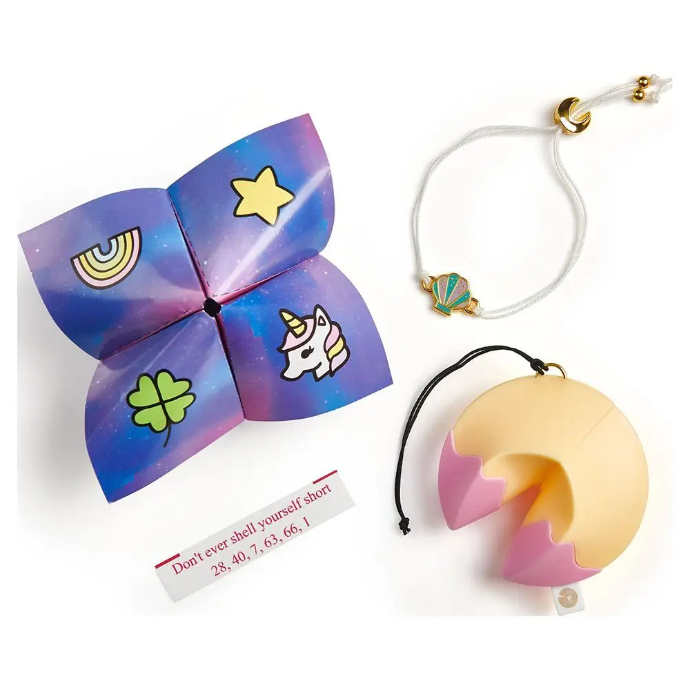 

1 PCS USA Authentic WowWee Lucky Fortune Cookie Chain Bracelet Blind Box Jewelry Surprise Girls Toys Wear Your Luck Toy Funny
