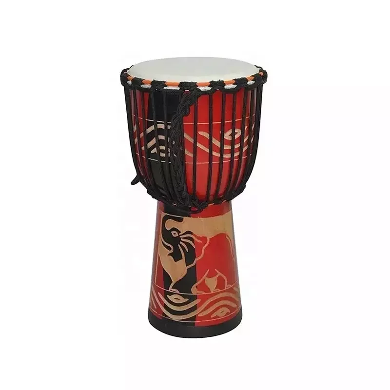 Adult Size 12 Inch African Djembe Drum Professional Percussion Musical Instrument Custom Logo Available for Adults Beginners