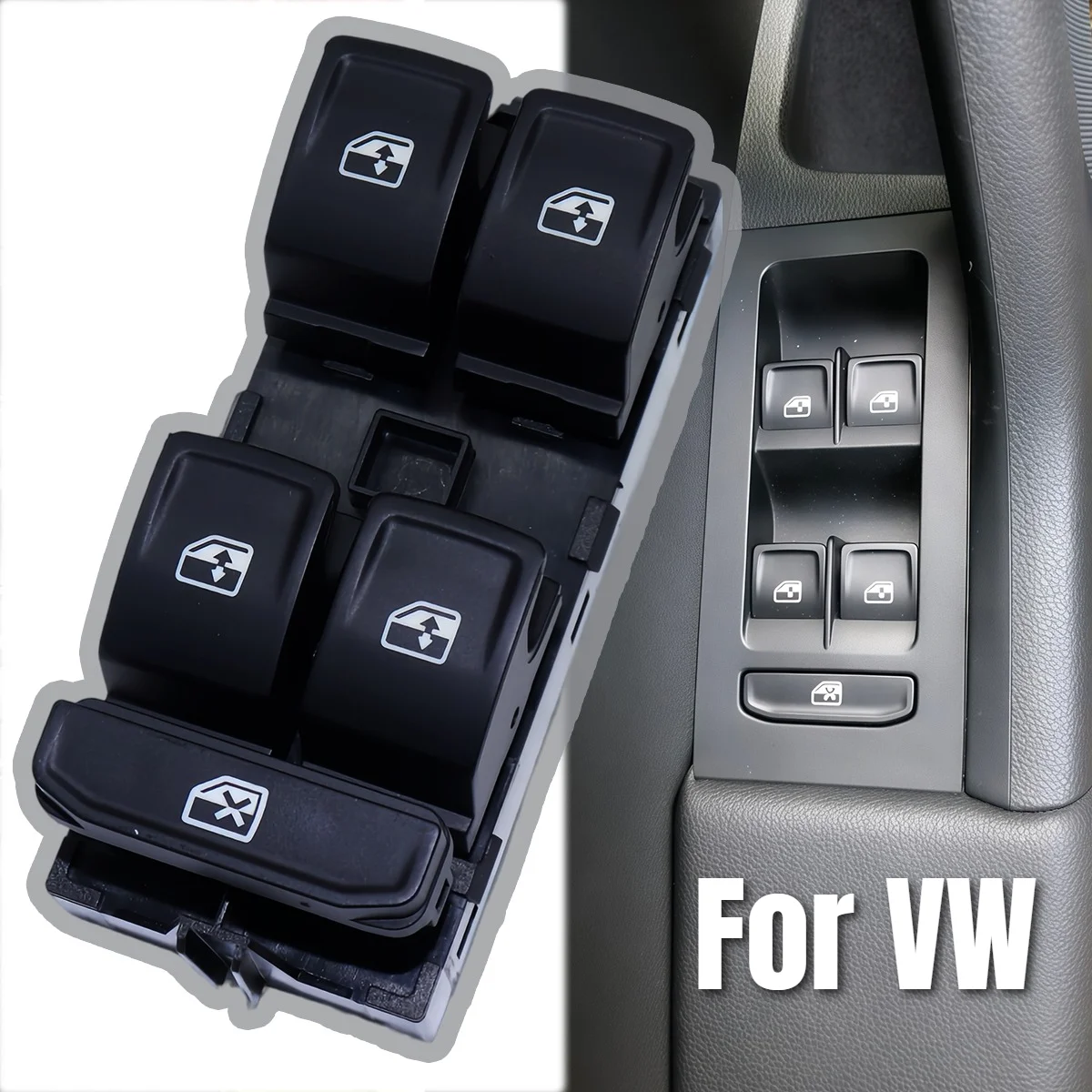 Driver Door Main Window Control Switch Electric Power Lifter Master Button For VW Golf 7 MK7 GT Replace Regulator Auto Spare