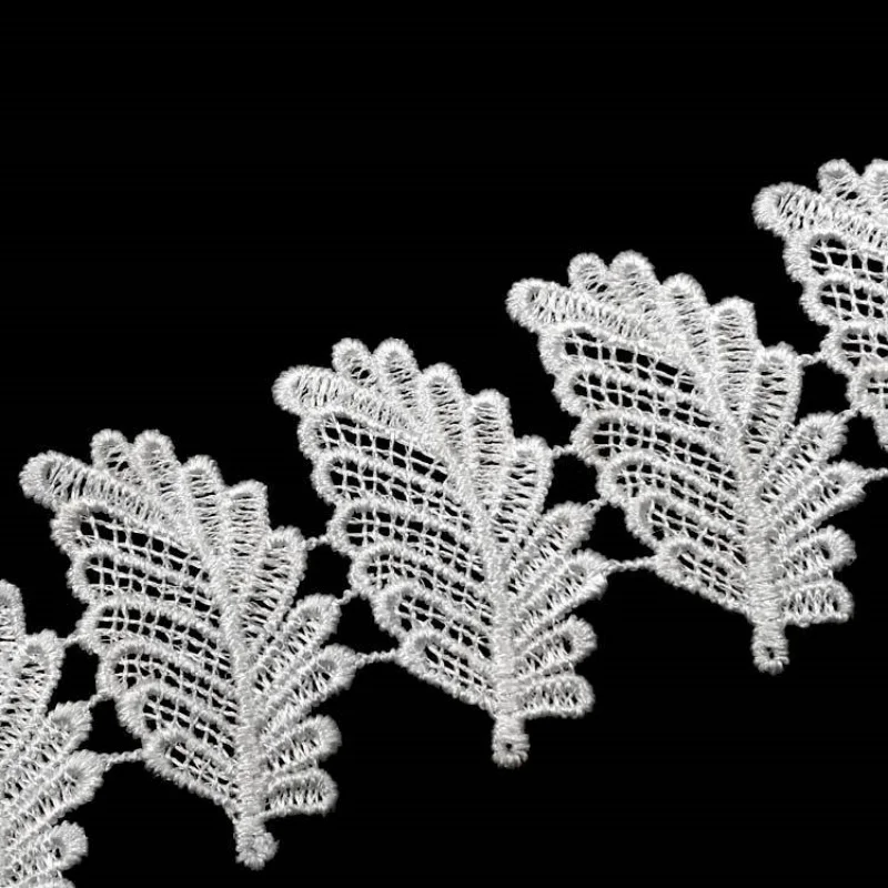 

1Yards Gorgeous Lace Trim Butterfly Pattern White DIY Sewing Applique Flower Applique Fringe Wedding Craft