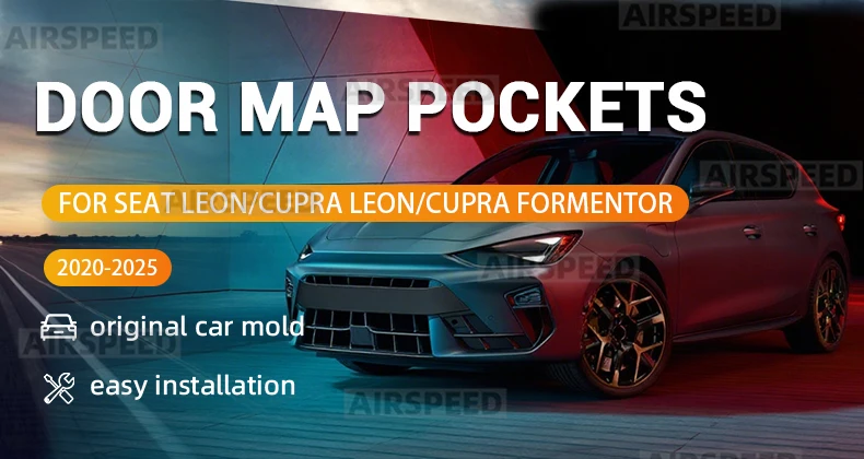 Für Seat Leon MK4 Cupra Leon Cupra Formentor 2020 2021 2022 2023 2024 2025 Auto Vorne Hinten Türen Karte Tasche Aufkleber Innen trim – Detail 1