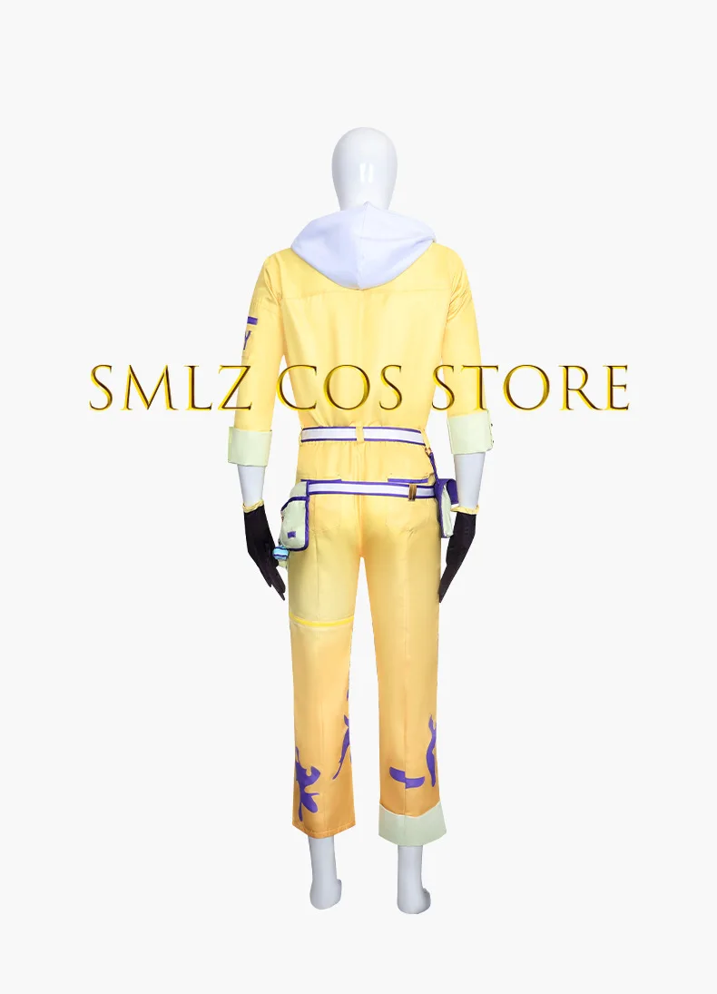 Anime PJSK Kamishiro Rui AND Tenma Tsukasa Cosplay Costume Man Purple Yellow Uniform Workwear Wig Set Party Play Outfit view 5