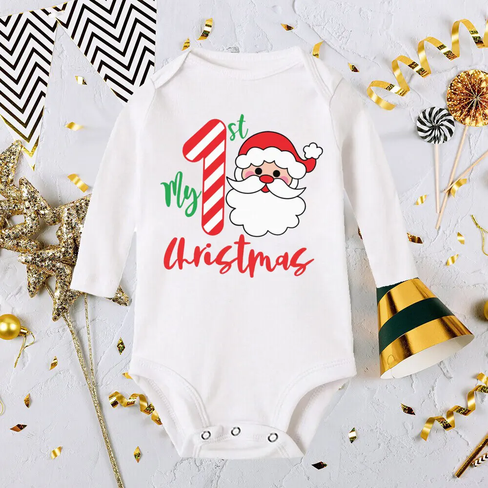 Happy New Year 2025 Baby Bodysuit Boy Girl Cute Clothes Infant Romper New Year Party Baby Bodysuits Toddler Outfits Newbron Gift