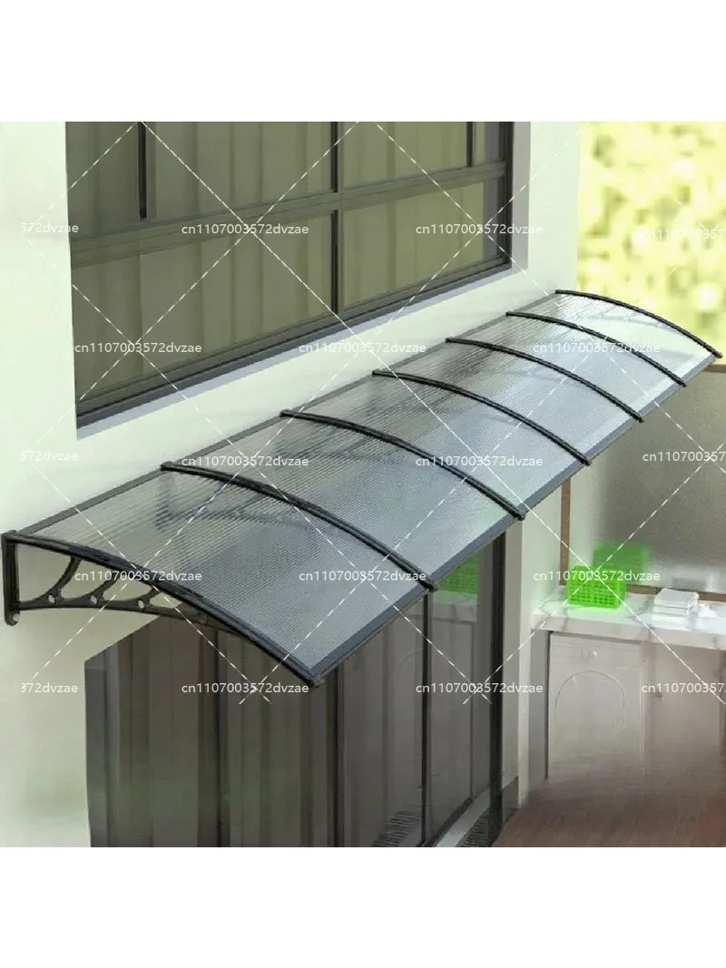 Canopy household transparent PC sun board canopy balcony window door terrace awning outdoor awning