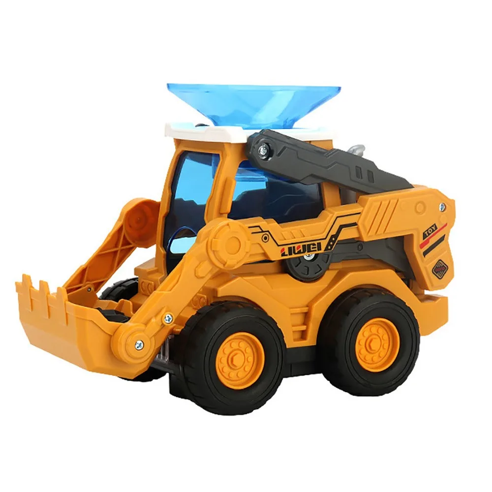 

Transaprent Mechanical Gear Train Colorful Lights Multicolor Mechanical Boat Luminous Movable Funny Engineering Vehicle for Kids