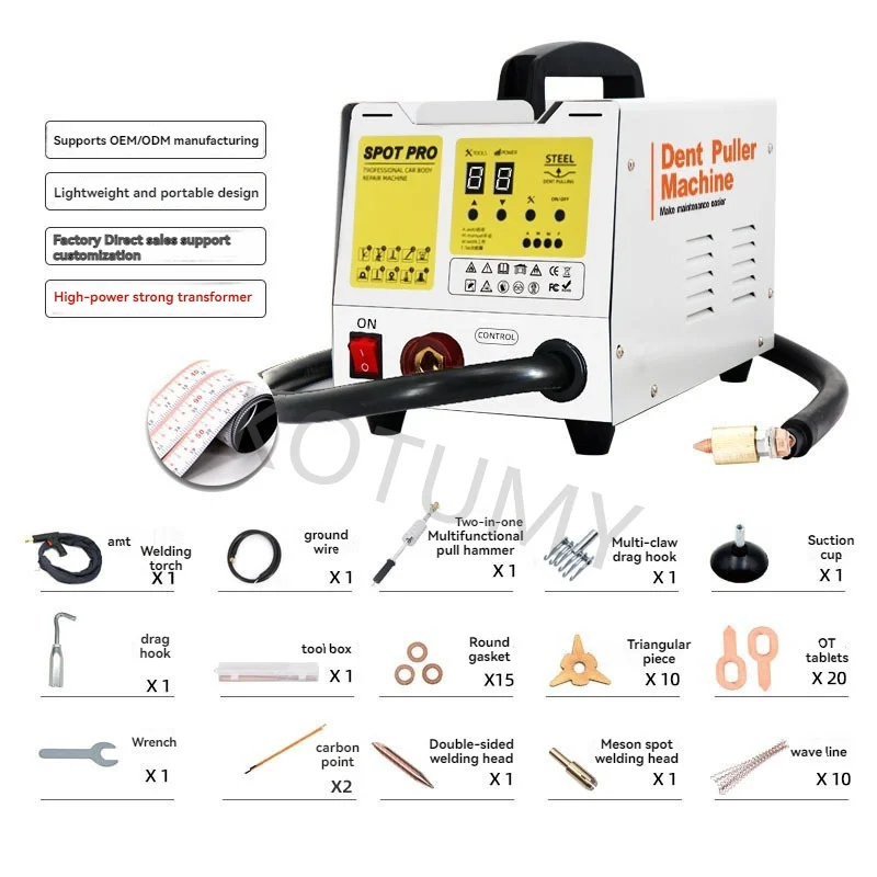 Portable Auto Dent Repair Puller Handheld Tool Kit for car body dent fixing and regular vehicle surface maintenance
