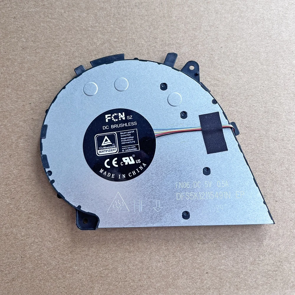 لينوفو اليوغا 7i-14ITL5 وحدة المعالجة المركزية مروحة التبريد جديد الأصلي مبرد الكمبيوتر المحمول المبرد بالوعة الحرارة تيار مستمر 5 فولت 0.5A DFS5K12115491N