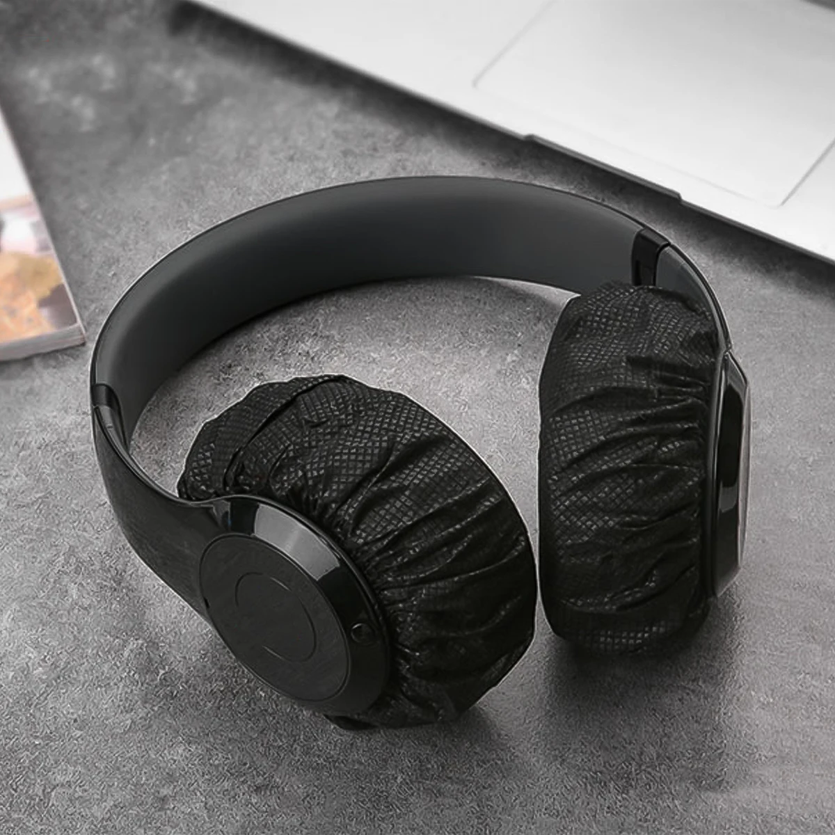 

Disposable Headphone Ear Cover Sweat Proof Dust Cover Lightweight Travel School Museum Sharing Headset Protector