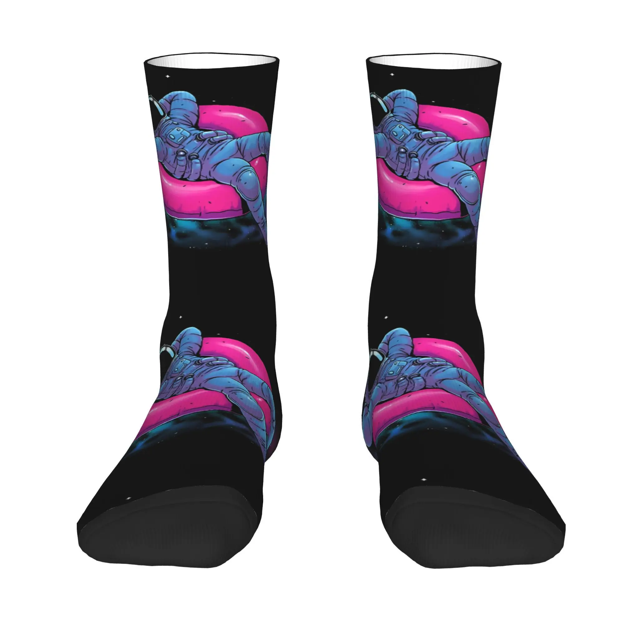 جوارب Happy Men's Floating Dream Vintage Hip Hop Novelty Crew Sock هدية مطبوعة