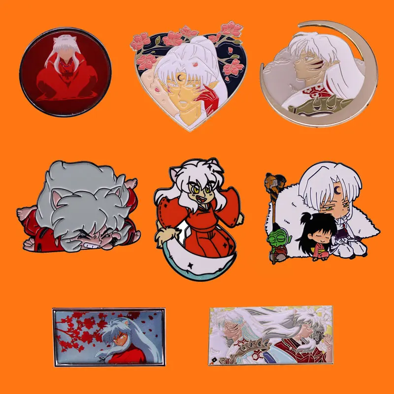 Japan Anime Inuyasha Enamel Pins Send Friend Fans Boutique Medal Gift Backpack Hat Bag Decorate Badges Metal Brooch