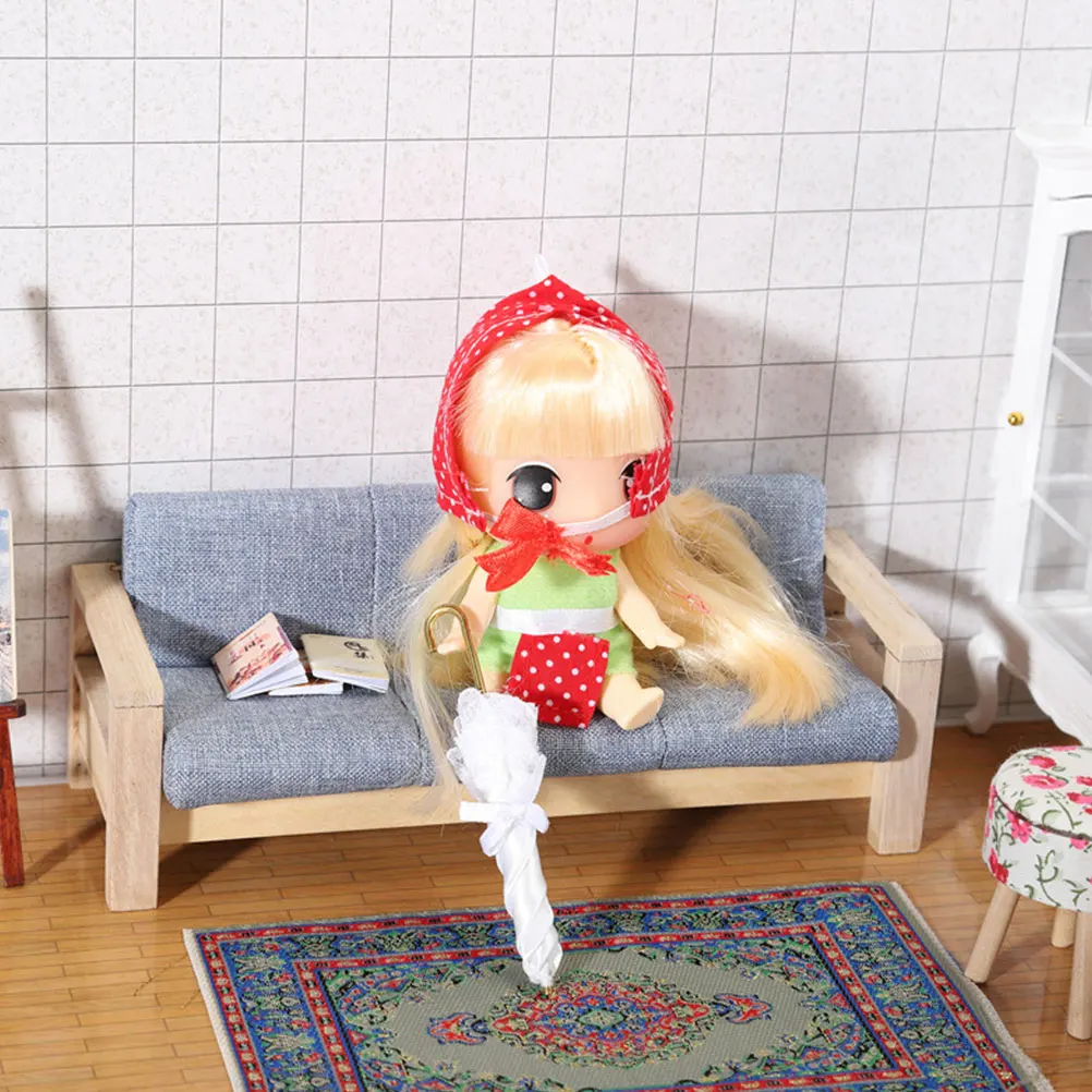 

2pcs Mini House Kids Educational Play Party Photo Prop Small Umbrella For Miniature House Decoration Mini Furniture