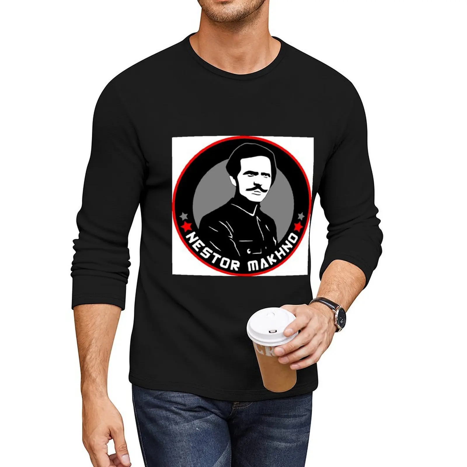 

Nestor Makhno Long T-Shirt sweat shirt tops plain t-shirt sweat shirts heavy weight t shirts for men