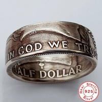 925 sterling silver ring thai silver vintage distressed craft relief ring men's jewelry gift