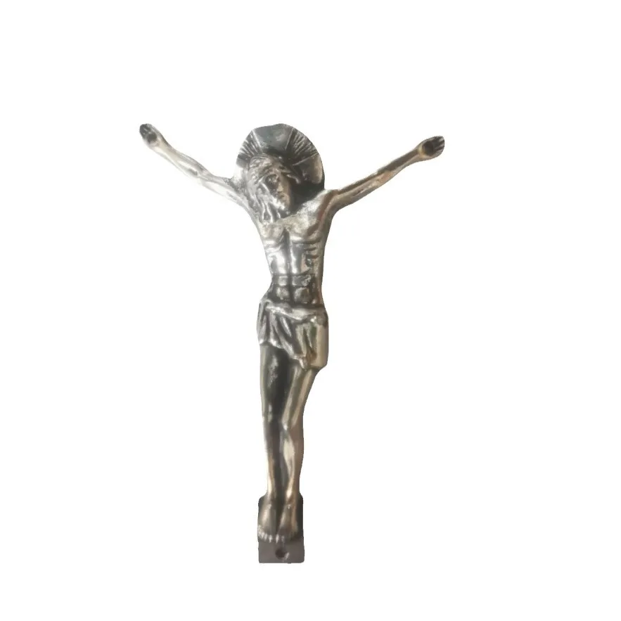 5Pcs Vintage Antique Cross Religious Icon Pendant Handcrafted Alloy DIY Charms 3D Engraved Saint Figure Ornaments Craft Supplies
