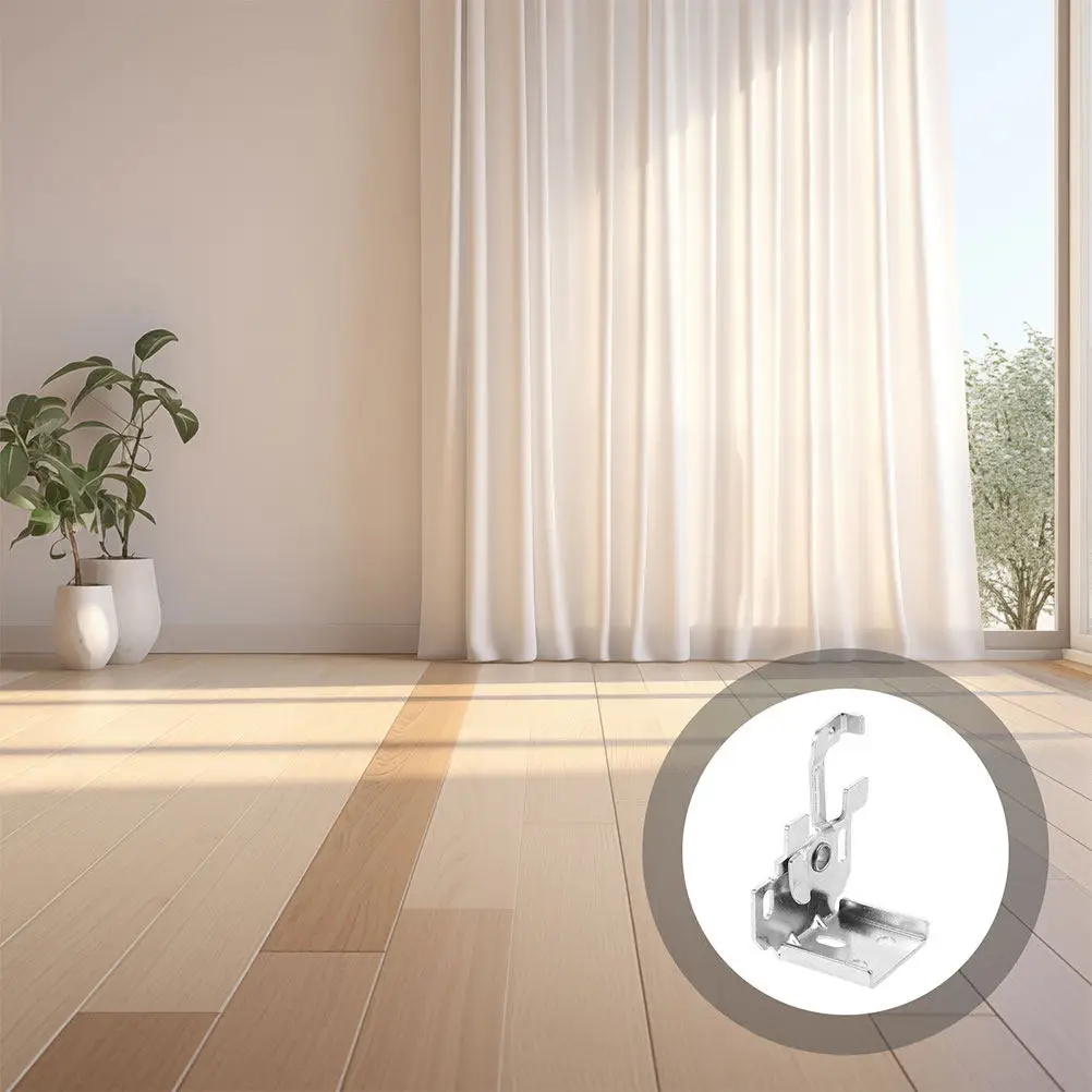 5Pcs Roman Shade Brackets Fixed Hardware Hook Easy Installation for Cordless Horizontal Window Blinds Anti Wind Sway Blind